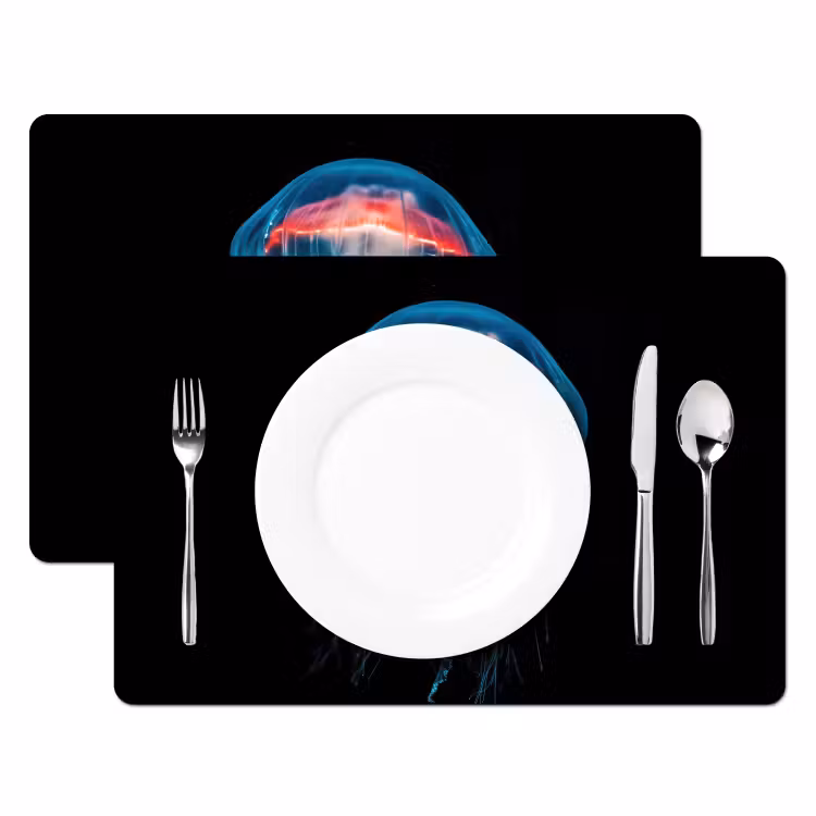 Kwal - Tentakels - Blauw - Licht Placemat vinyl groot -zzsfeer2_Kitchenyeah-website