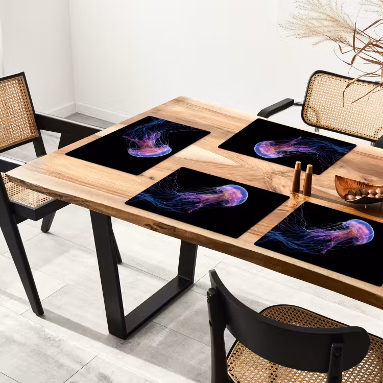 Kwal - Doorzichtig - Roze - Tentakels Placemat vinyl groot -zzsfeer4_Kitchenyeah-website