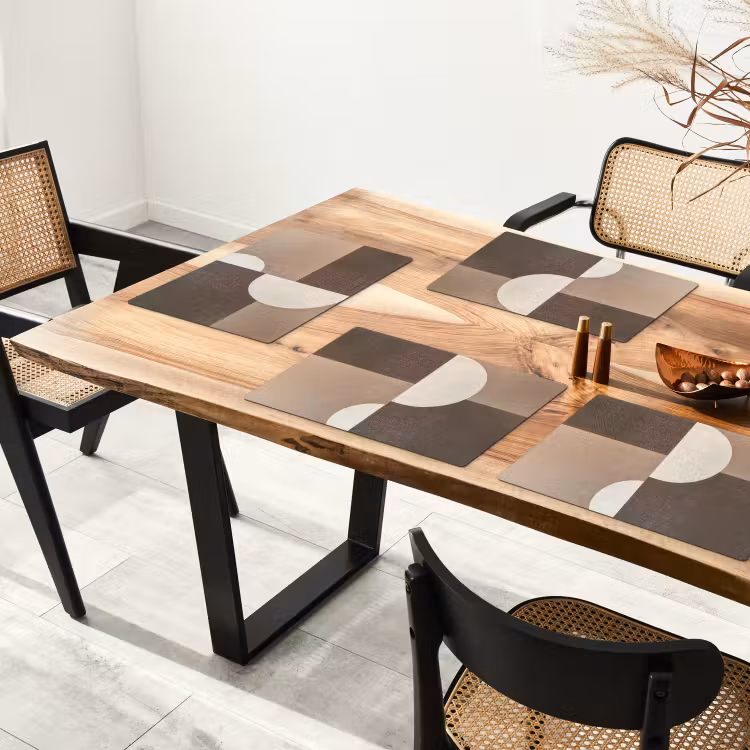 Raster - Halve cirkels - Contrast Placemat vinyl groot -zzsfeer4_Kitchenyeah-website