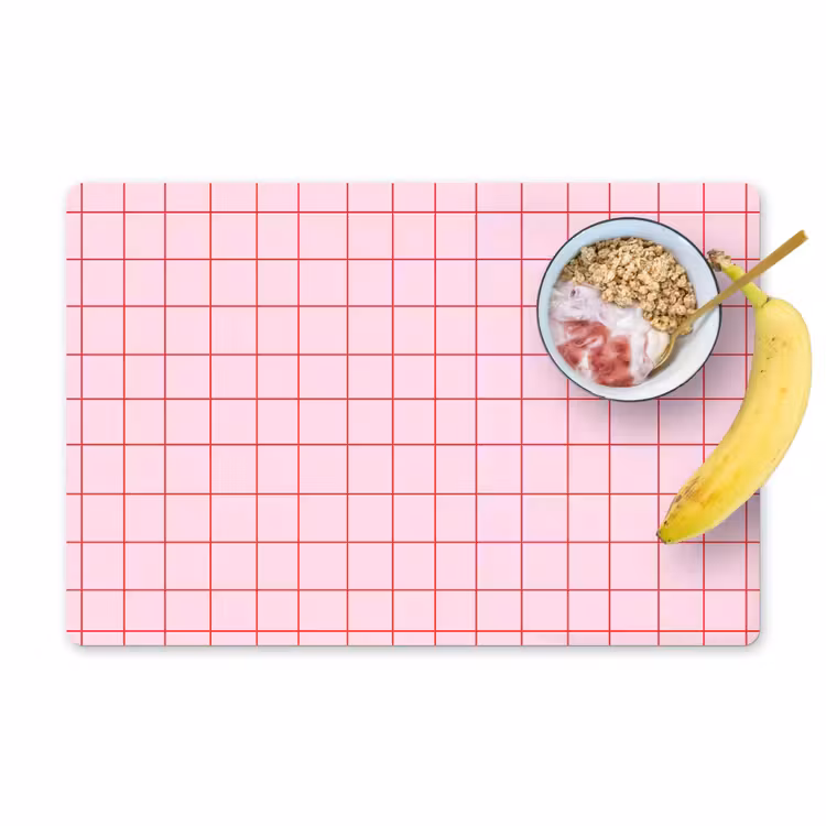 Raster - Patroon - Roze Placemat vinyl groot 368 -zzzproduct_Kitchenyeah-website