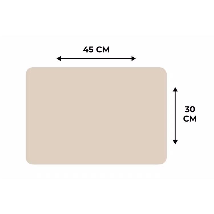 Raw - Linen - Nude Placemat vinyl groot 368 -specs