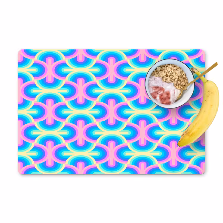 Regenboog - Neon - Kleuren Placemat vinyl groot 368 -zzzproduct_Kitchenyeah-website