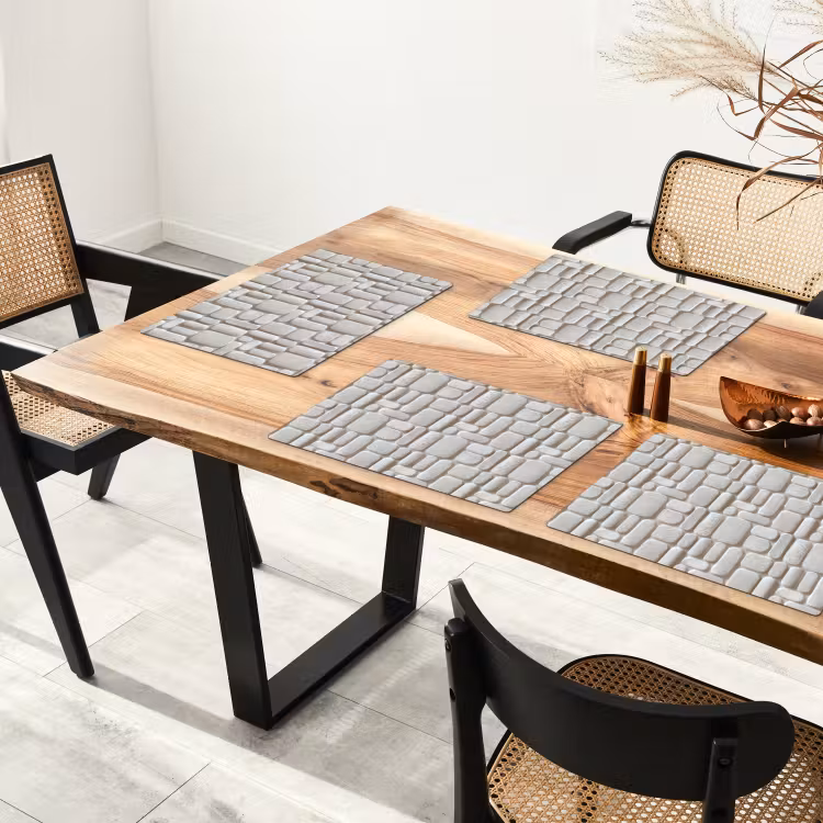 Reliëf - Structuur - Wit Placemat vinyl groot 368 -zzsfeer4_Kitchenyeah-website