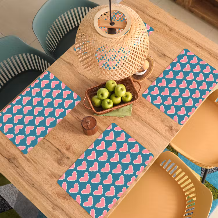 Retro - Hartjes - Patroon Placemat vinyl groot 368 -zzsfeer5_Kitchenyeah-website