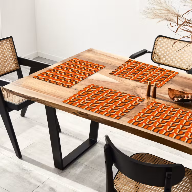 Retro - Modern - Kleurrijk Placemat vinyl groot 368 -zzsfeer4_Kitchenyeah-website