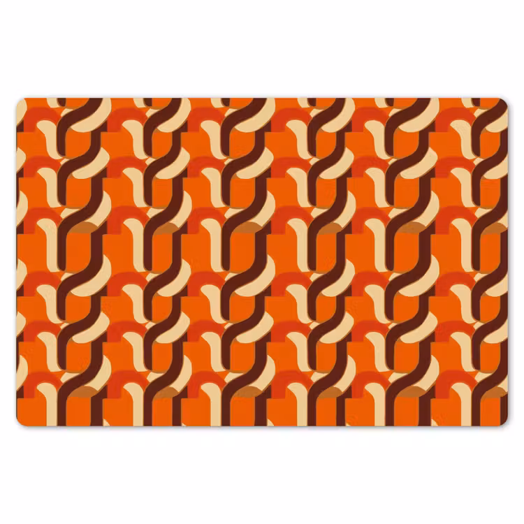 Retro - Modern - Kleurrijk Placemat vinyl groot 368 -zzsfeer1_Kitchenyeah-website