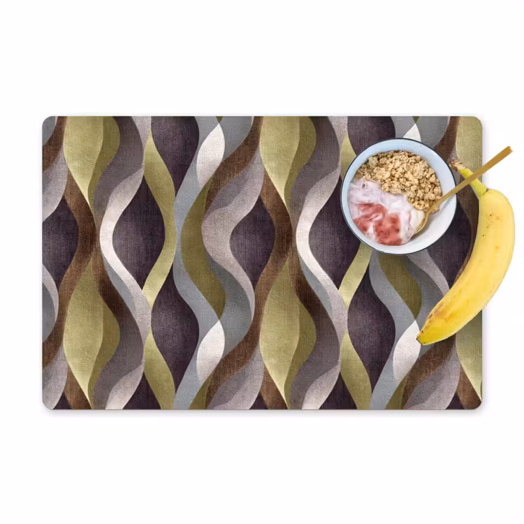 Retro - Banen - Kleurrijk Placemat vinyl groot 368 -zzzproduct_Kitchenyeah-website