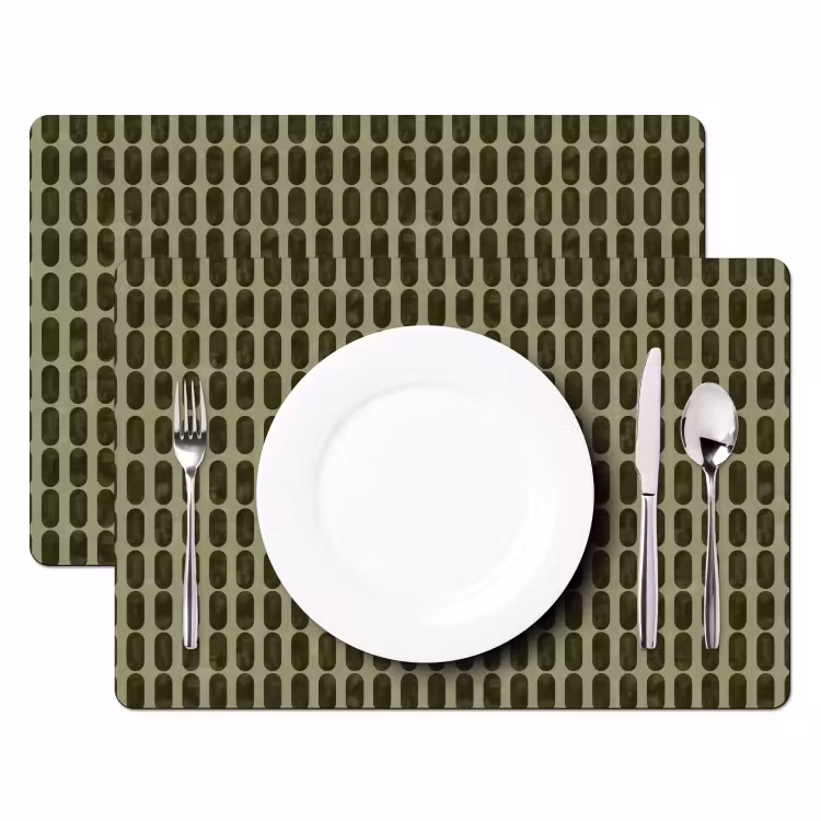 Ritmisch - Effect - Groen Placemat vinyl groot 368 -zzsfeer2_Kitchenyeah-website