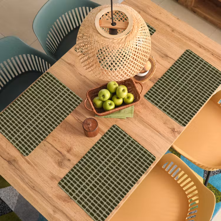 Ritmisch - Effect - Groen Placemat vinyl groot 368 -zzsfeer5_Kitchenyeah-website