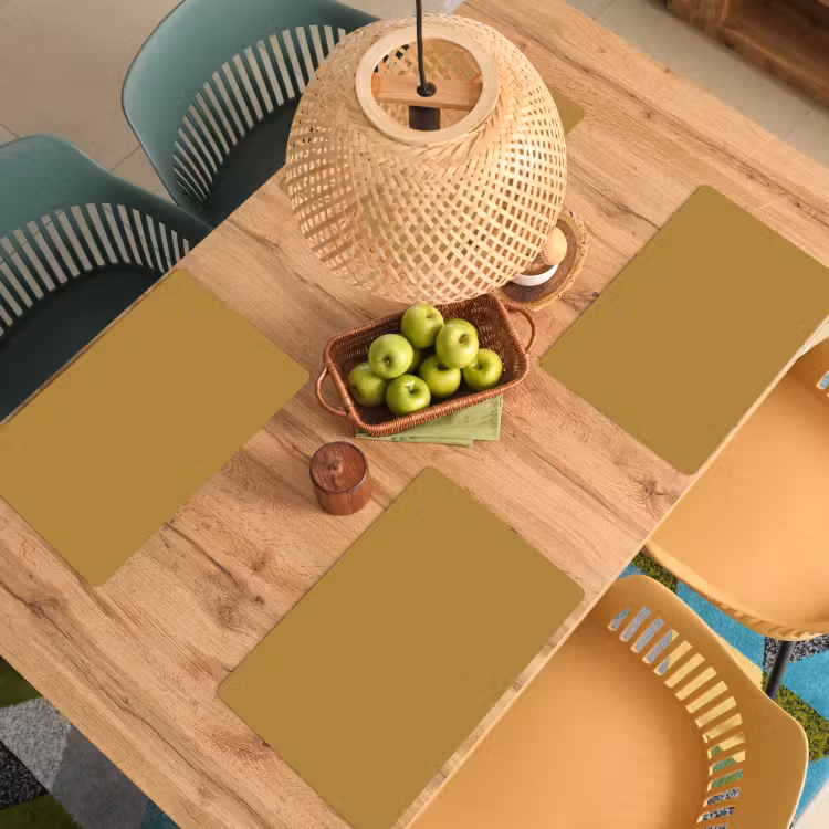 Rhythmic - Ochre - Geel Placemat vinyl groot 368 -zzsfeer5_Kitchenyeah-website