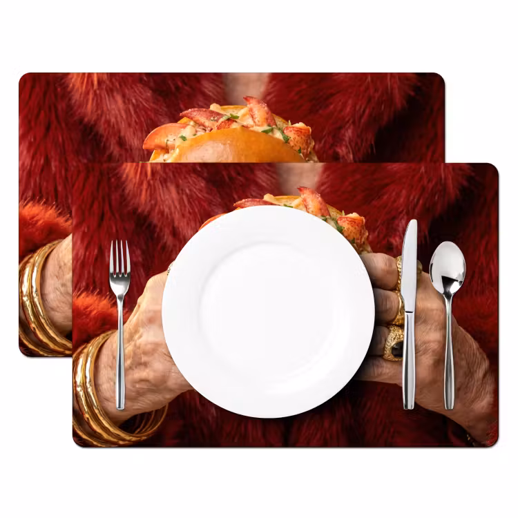 Broodje - Bontjas - Goud Placemat vinyl groot -zzsfeer2_Kitchenyeah-website