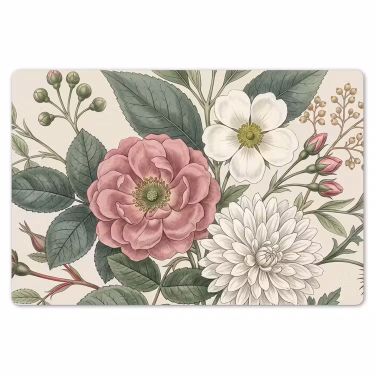 Romantisch - Design - Kleurrijk Placemat vinyl groot -zzsfeer1_Kitchenyeah-website