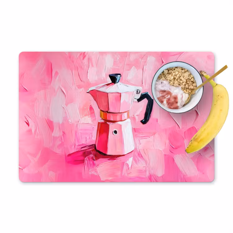 Roze - Verf - Coffee Placemat vinyl groot -zzzproduct_Kitchenyeah-website