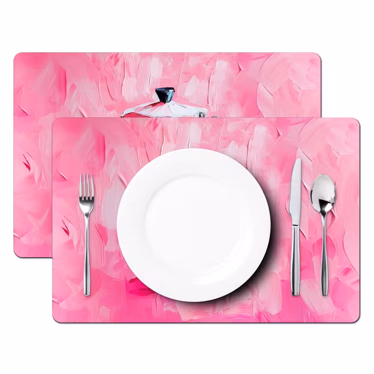 Roze - Verf - Coffee Placemat vinyl groot -zzsfeer2_Kitchenyeah-website