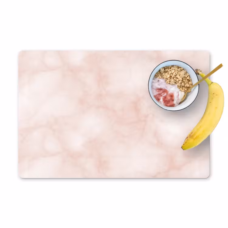 Roze - Marmer - Crème Placemat vinyl groot 368 -zzzproduct_Kitchenyeah-website