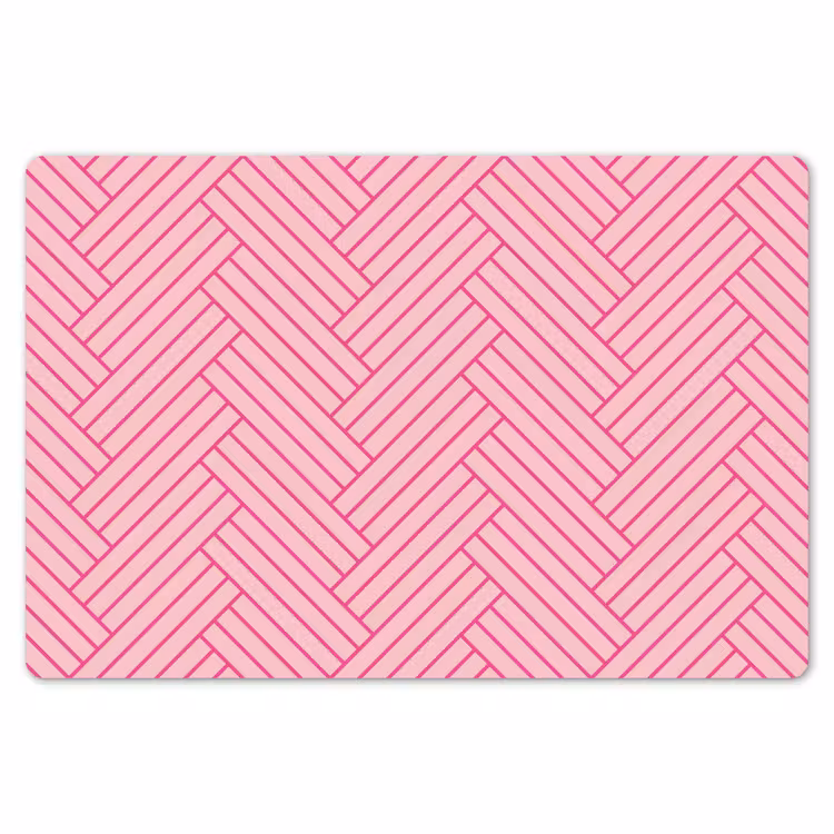 Roze - Patroon - Lijnen Placemat vinyl groot 368 -zzsfeer1_Kitchenyeah-website