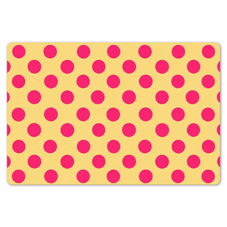 Roze - Stippen - Geel Placemat vinyl groot 368 -zzsfeer1_Kitchenyeah-website