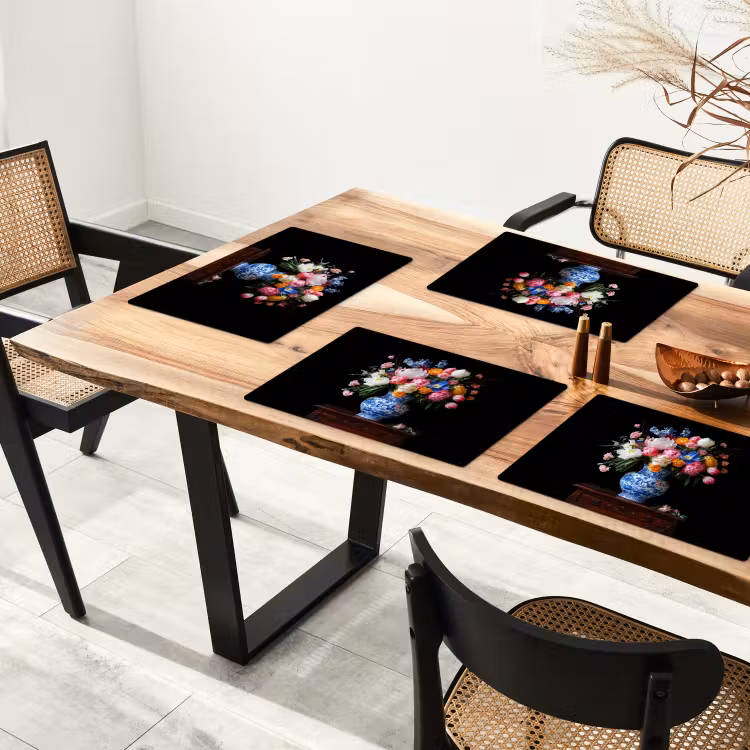 Rozen - Bloemen - Vaas - Boeket Placemat vinyl groot -zzsfeer4_Kitchenyeah-website