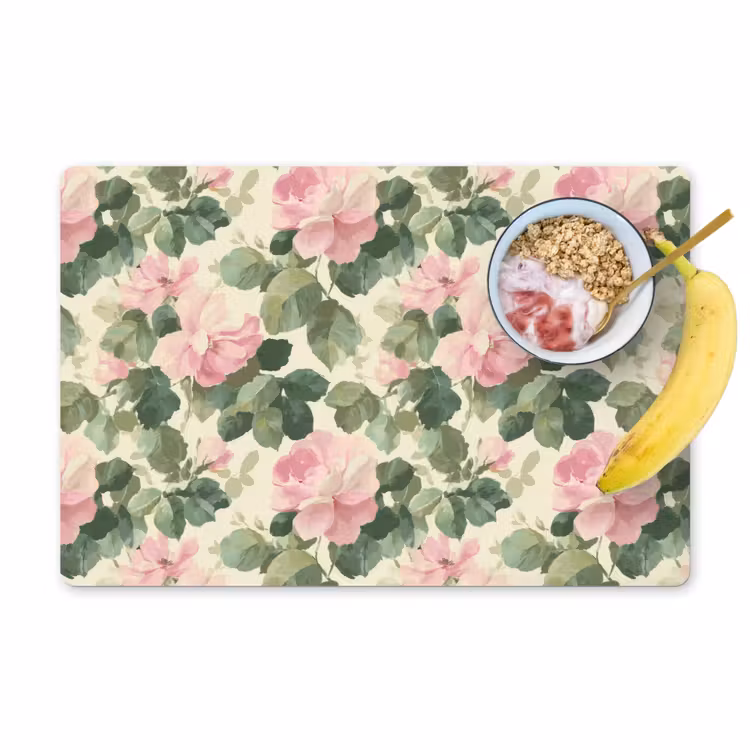 Rozen - Botanisch - Roze Placemat vinyl groot 368 -zzzproduct_Kitchenyeah-website
