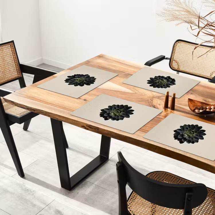 Rozet - Cirkelvormig - Donkergroen Placemat vinyl groot -zzsfeer4_Kitchenyeah-website