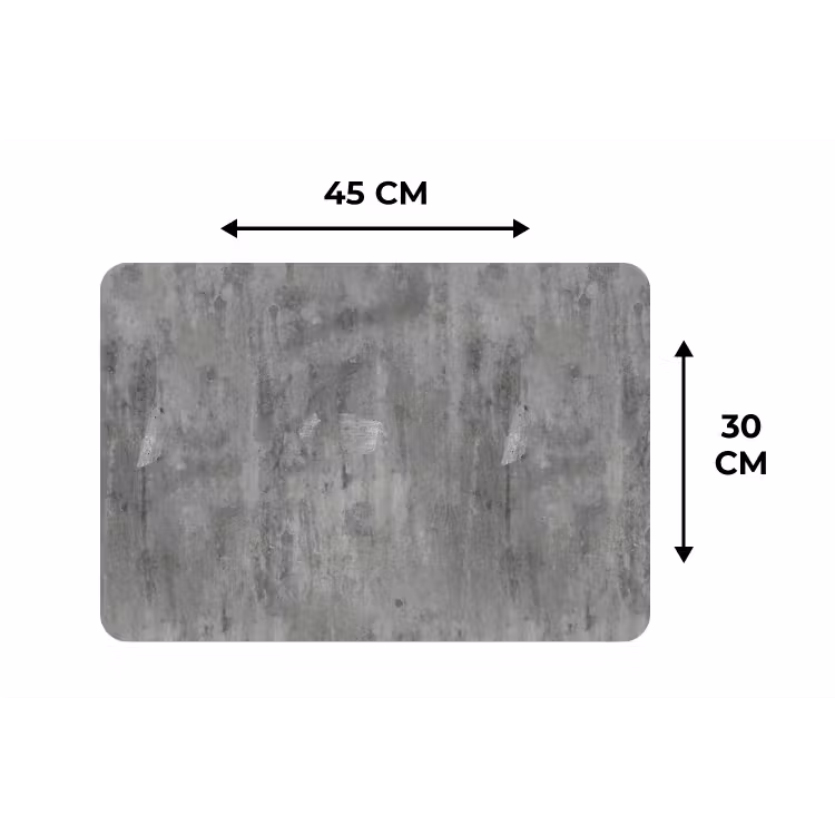 Roest - Beton - Patroon Placemat vinyl groot 368 -specs