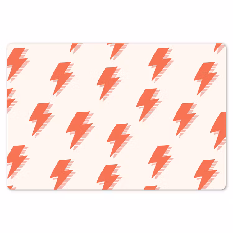 Rood - Bliksem - Roze Placemat vinyl groot 368 -zzsfeer1_Kitchenyeah-website