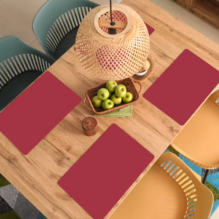 Rood - Effen kleur Placemat vinyl groot 368 -zzsfeer5_Kitchenyeah-website