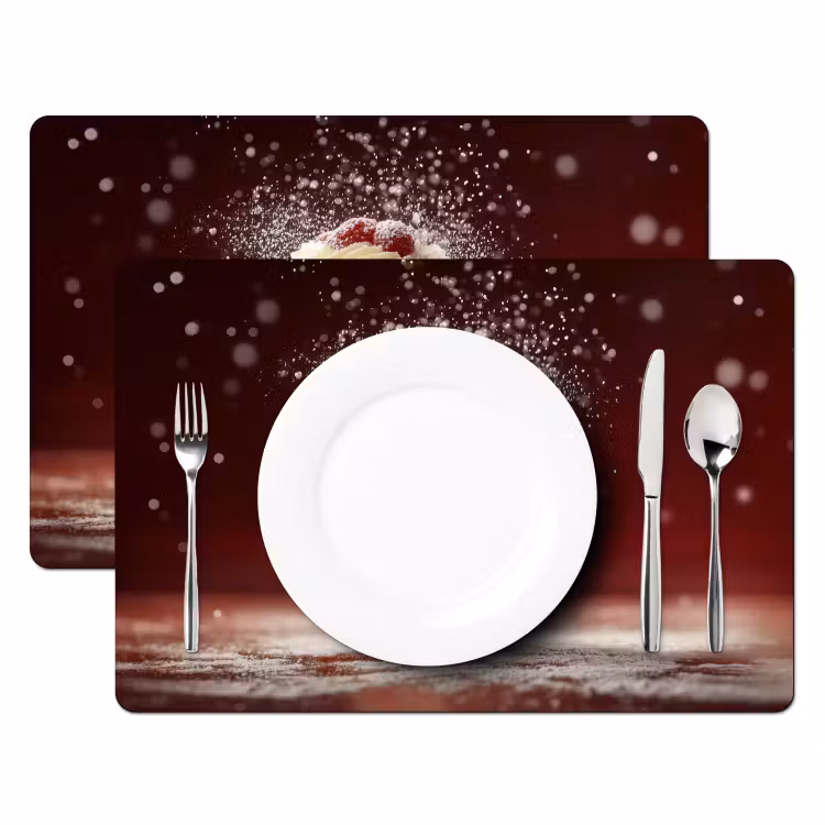 Rode - Velvet - Taart - Eten Placemat vinyl groot -zzsfeer2_Kitchenyeah-website