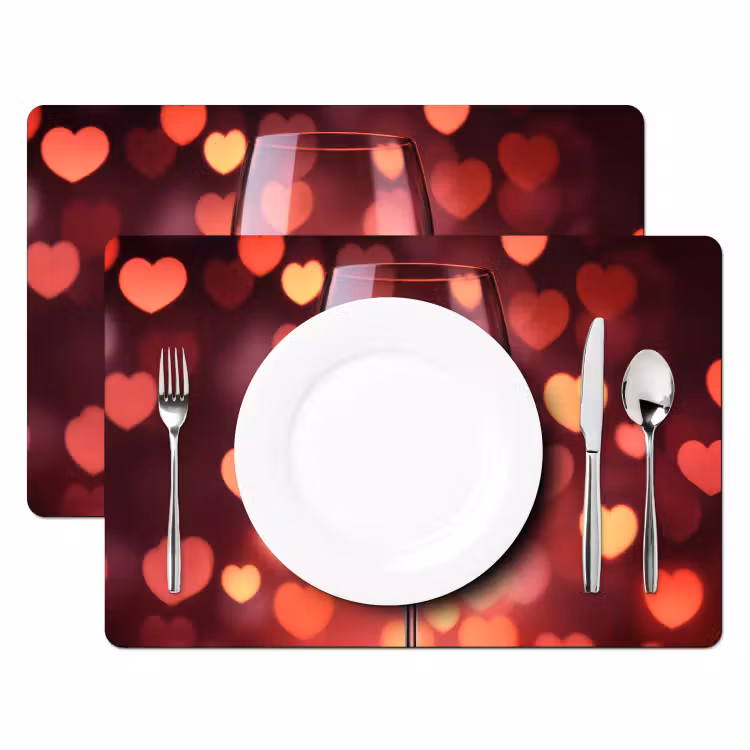 Rood - Wijn - Hartjes Placemat vinyl groot -zzsfeer2_Kitchenyeah-website