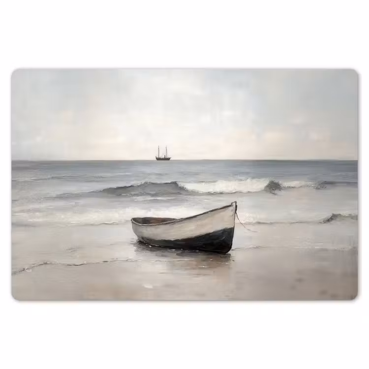 Roeiboot - Zee - Horizon Placemat vinyl groot -zzsfeer1_Kitchenyeah-website