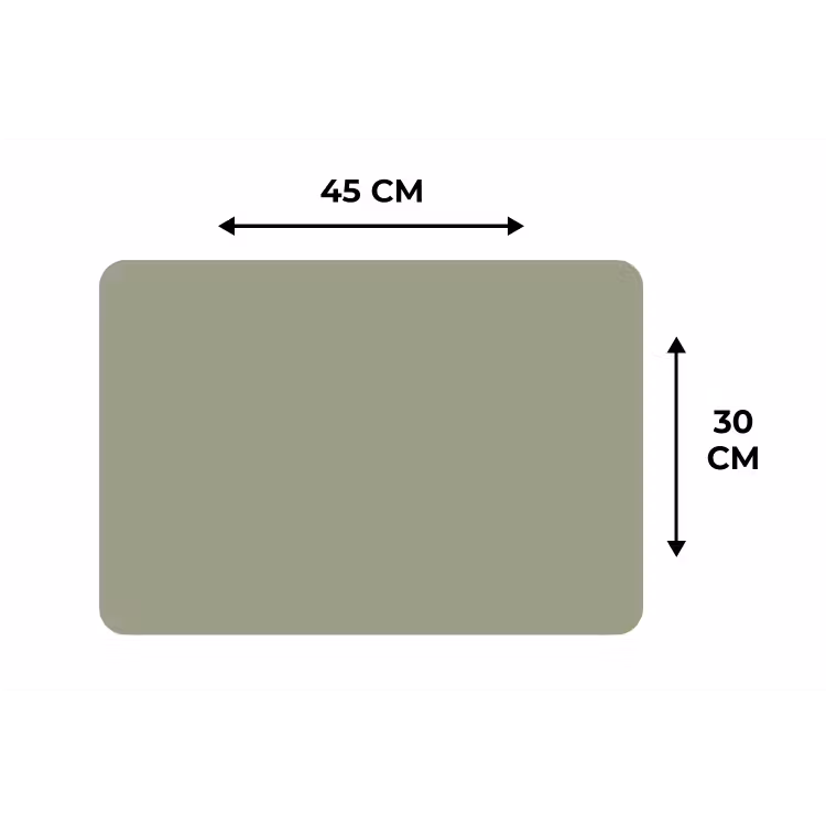 Sage - Mist - Groen Placemat vinyl groot 368 -specs