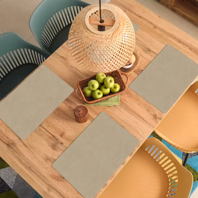 Zandkleur - Korrelige structuur - Beton Placemat vinyl groot 368 -zzsfeer5_Kitchenyeah-website