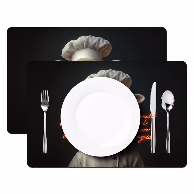Schaap - Kokskleding - Neon - Quote Placemat vinyl groot -zzsfeer2_Kitchenyeah-website