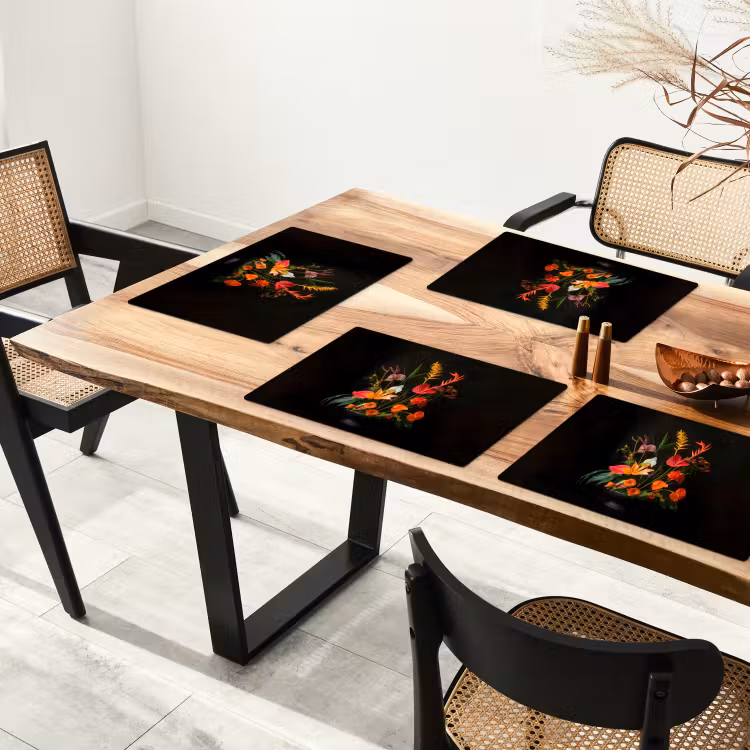 Schaal - Boeket - Bloemen Placemat vinyl groot -zzsfeer4_Kitchenyeah-website