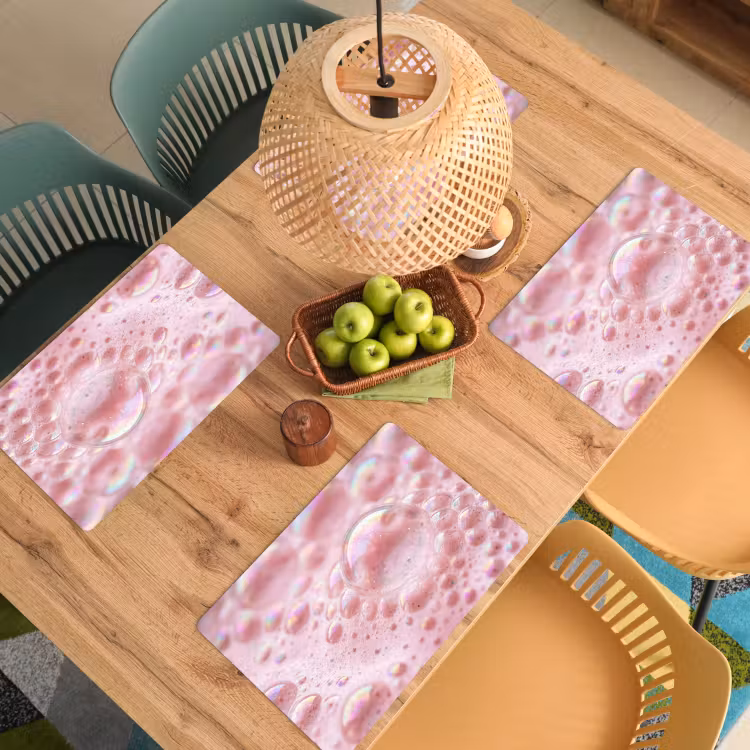 Schuim - Structuur - Roze Placemat vinyl groot -zzsfeer5_Kitchenyeah-website