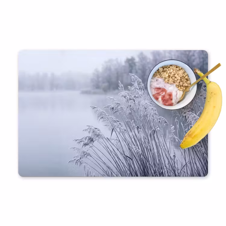 Riet - Bevroren - Winter - Natuur Placemat vinyl groot -zzzproduct_Kitchenyeah-website