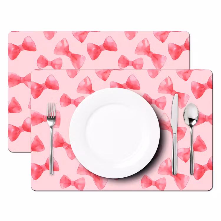 Strikken - Aquarel - Roze Placemat vinyl groot 368 -zzsfeer2_Kitchenyeah-website