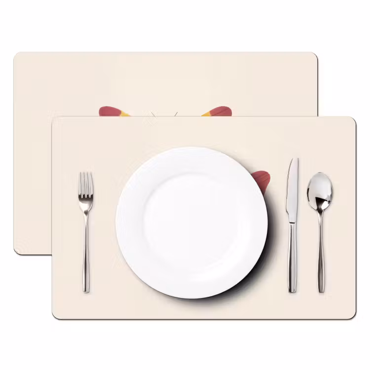 Vlinder - Illustratie - Roze Placemat vinyl groot -zzsfeer2_Kitchenyeah-website