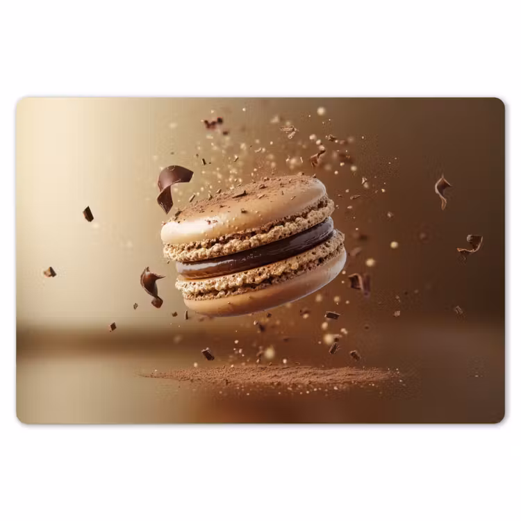 Chocolade - Macarons - Eten - Snoep Placemat vinyl groot -zzsfeer1_Kitchenyeah-website