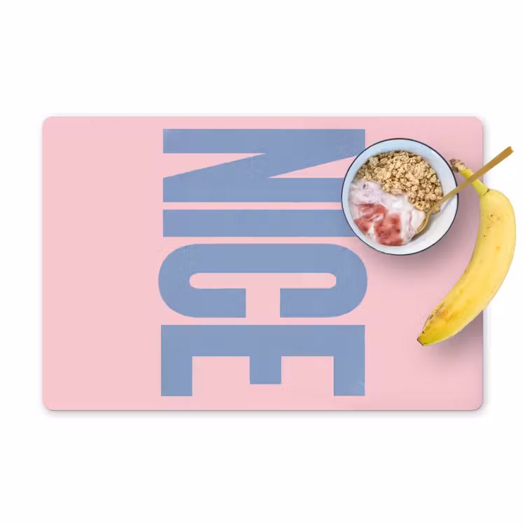 Nice - Paars - Roze Placemat vinyl groot -zzzproduct_Kitchenyeah-website