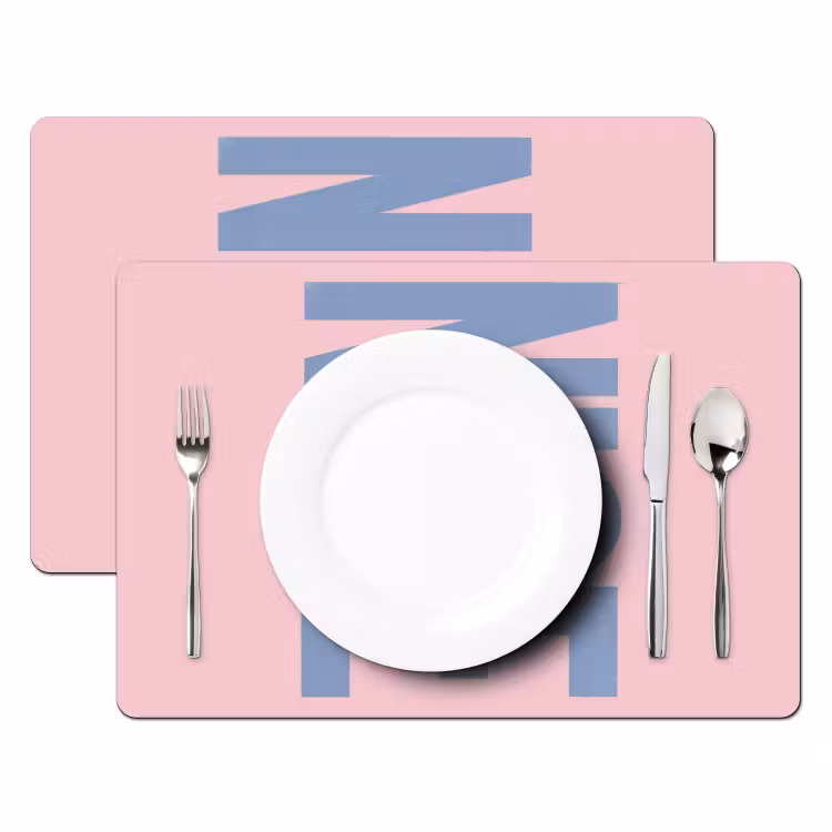 Nice - Paars - Roze Placemat vinyl groot -zzsfeer2_Kitchenyeah-website