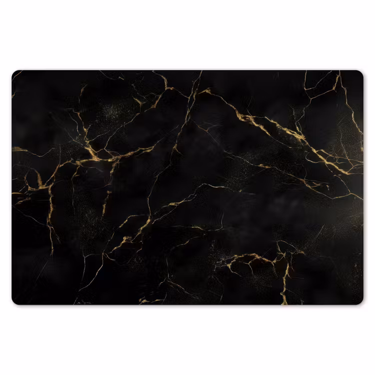Zwart marmer - Gouden aders - Klassiek Placemat vinyl groot -zzsfeer1_Kitchenyeah-website