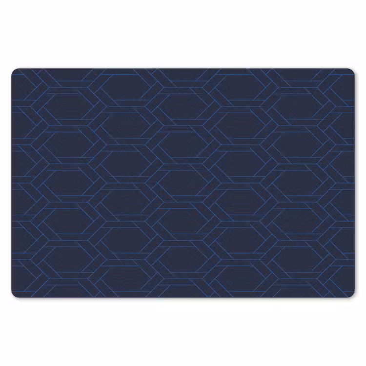 Hexagon - Patroon - Blauw Placemat vinyl groot 368 -zzsfeer1_Kitchenyeah-website