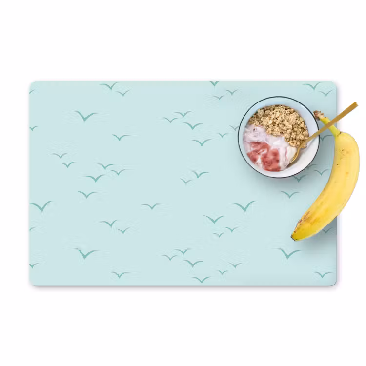 Meeuwen - Mint - Patroon Placemat vinyl groot 368 -zzzproduct_Kitchenyeah-website
