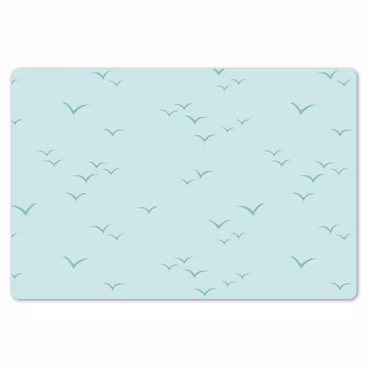 Meeuwen - Mint - Patroon Placemat vinyl groot 368 -zzsfeer1_Kitchenyeah-website