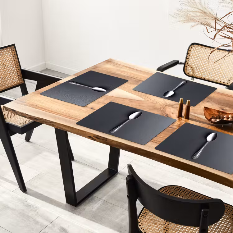 Zilver - Metaal - Lepel Placemat vinyl groot -zzsfeer4_Kitchenyeah-website