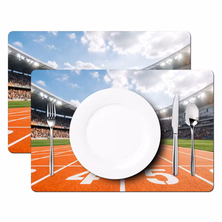 Sintelbaan - Stadion - Sport -Oranje Placemat vinyl groot -zzsfeer2_Kitchenyeah-website