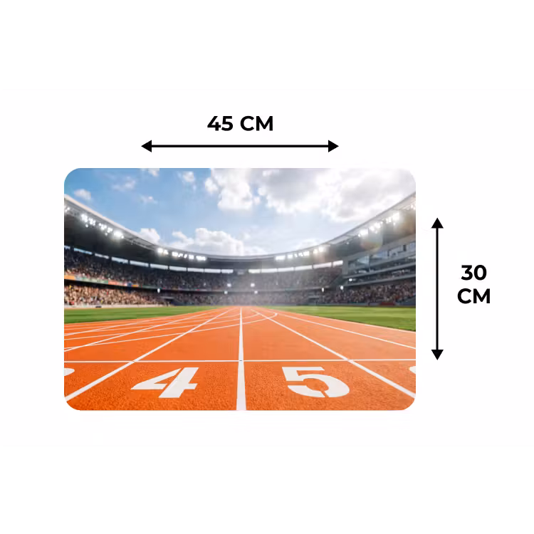 Sintelbaan - Stadion - Sport -Oranje Placemat vinyl groot -specs