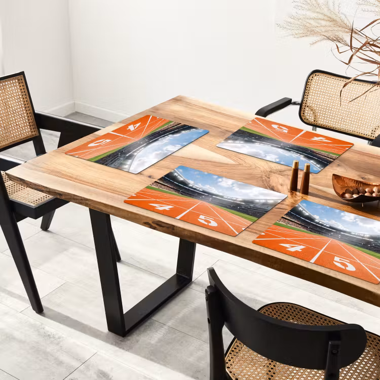Sintelbaan - Stadion - Sport -Oranje Placemat vinyl groot -zzsfeer4_Kitchenyeah-website