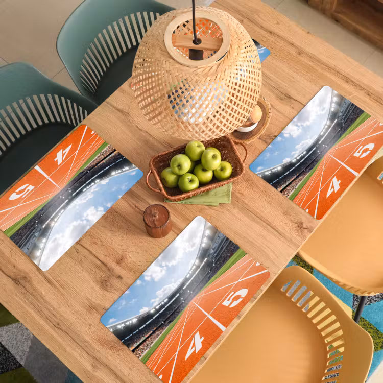 Sintelbaan - Stadion - Sport -Oranje Placemat vinyl groot -zzsfeer5_Kitchenyeah-website